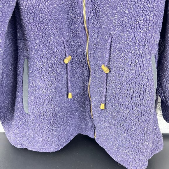 Womens Purple Sherpa  Fleece Coat  220 Hickory 2XL Full Zip Polyester Cozy Warm - Picture 6 of 6